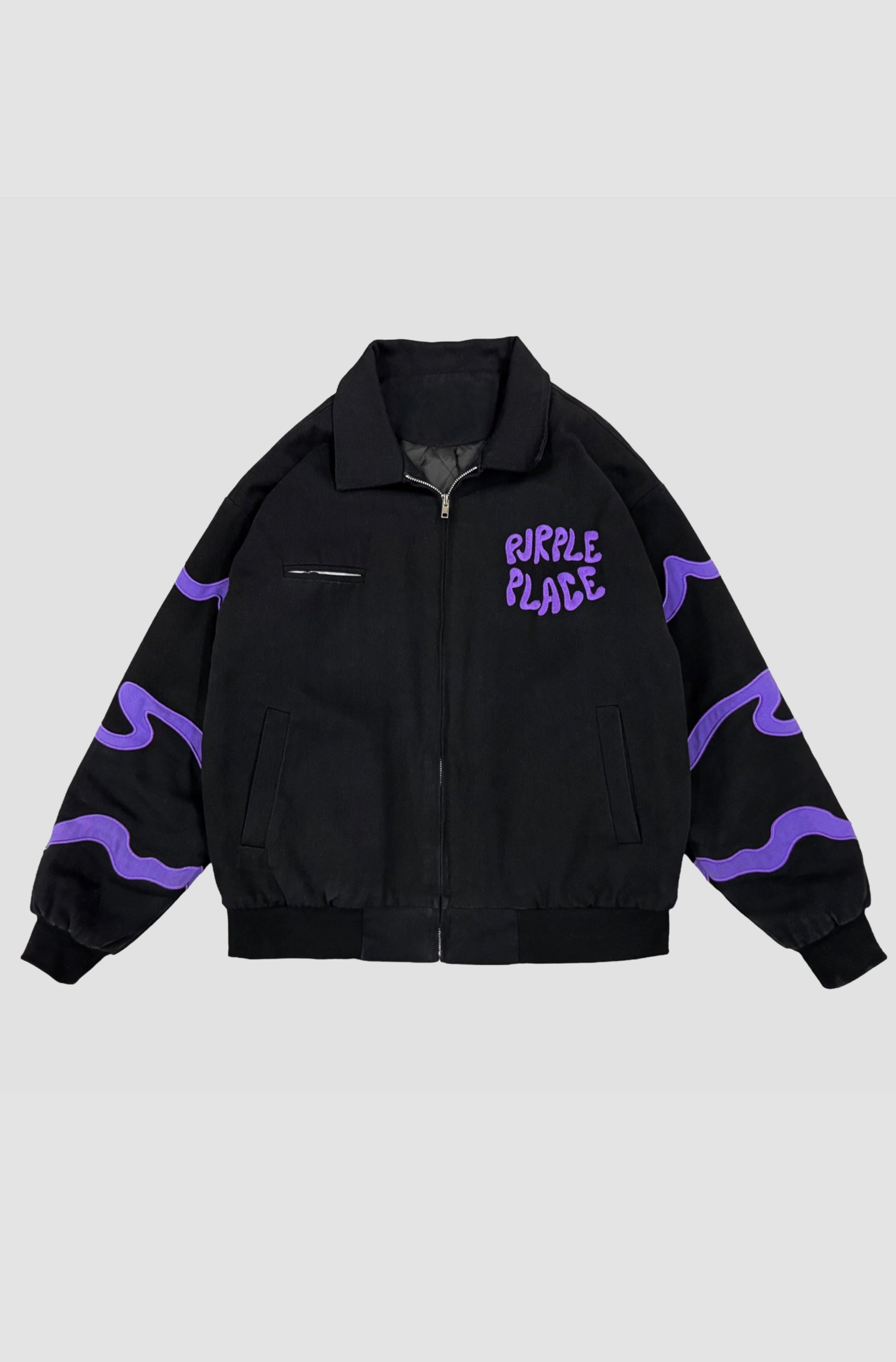 Invasion Jacket - Black - Purple Place