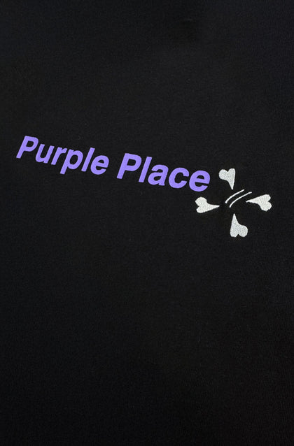 Join The Purple Place T-shirt - Black - Purple Place