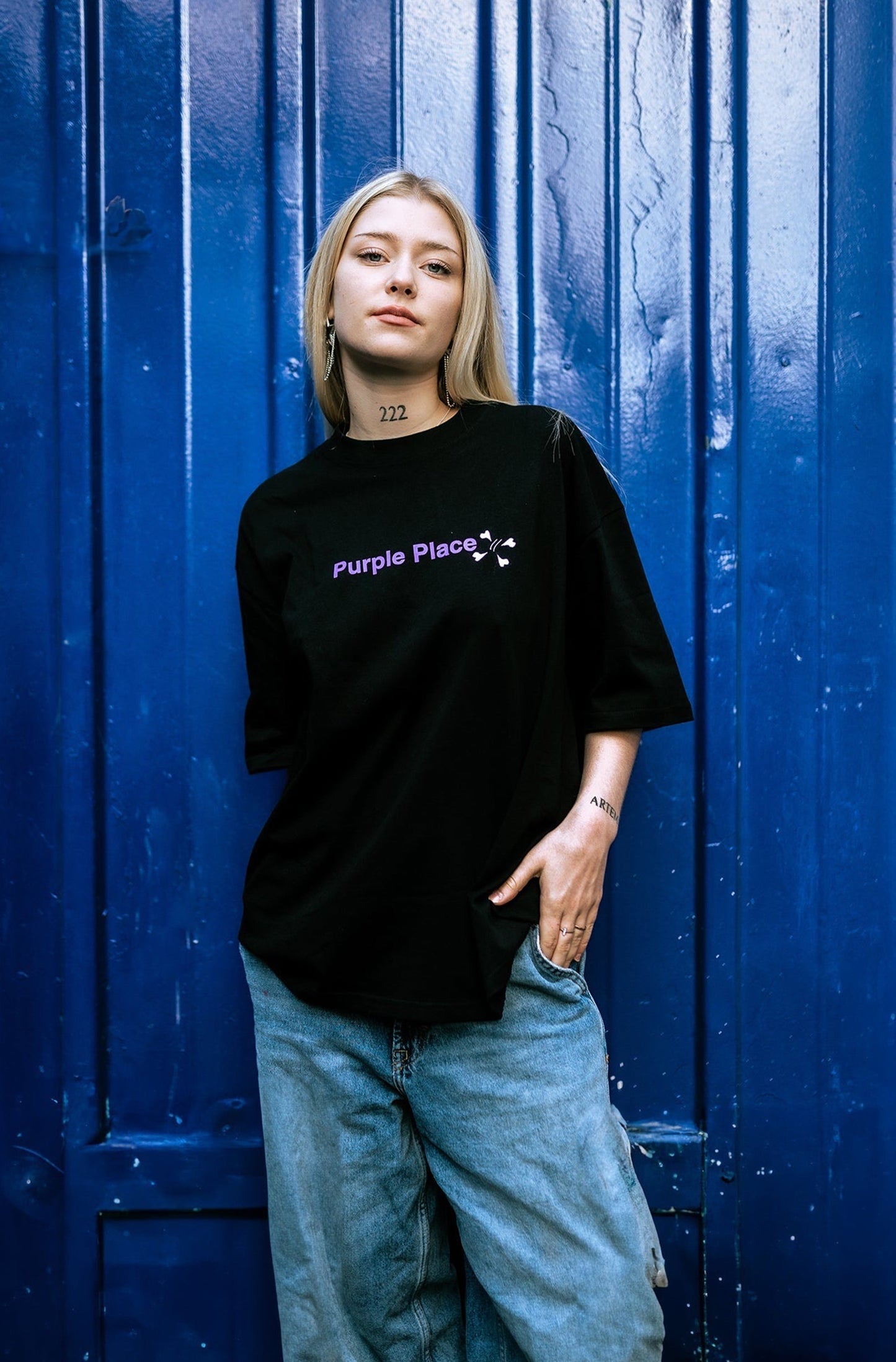 Join The Purple Place T-shirt - Black - Purple Place
