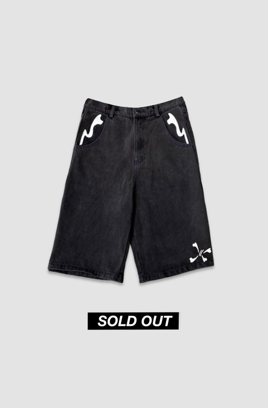 Jorts - Black - Purple Place