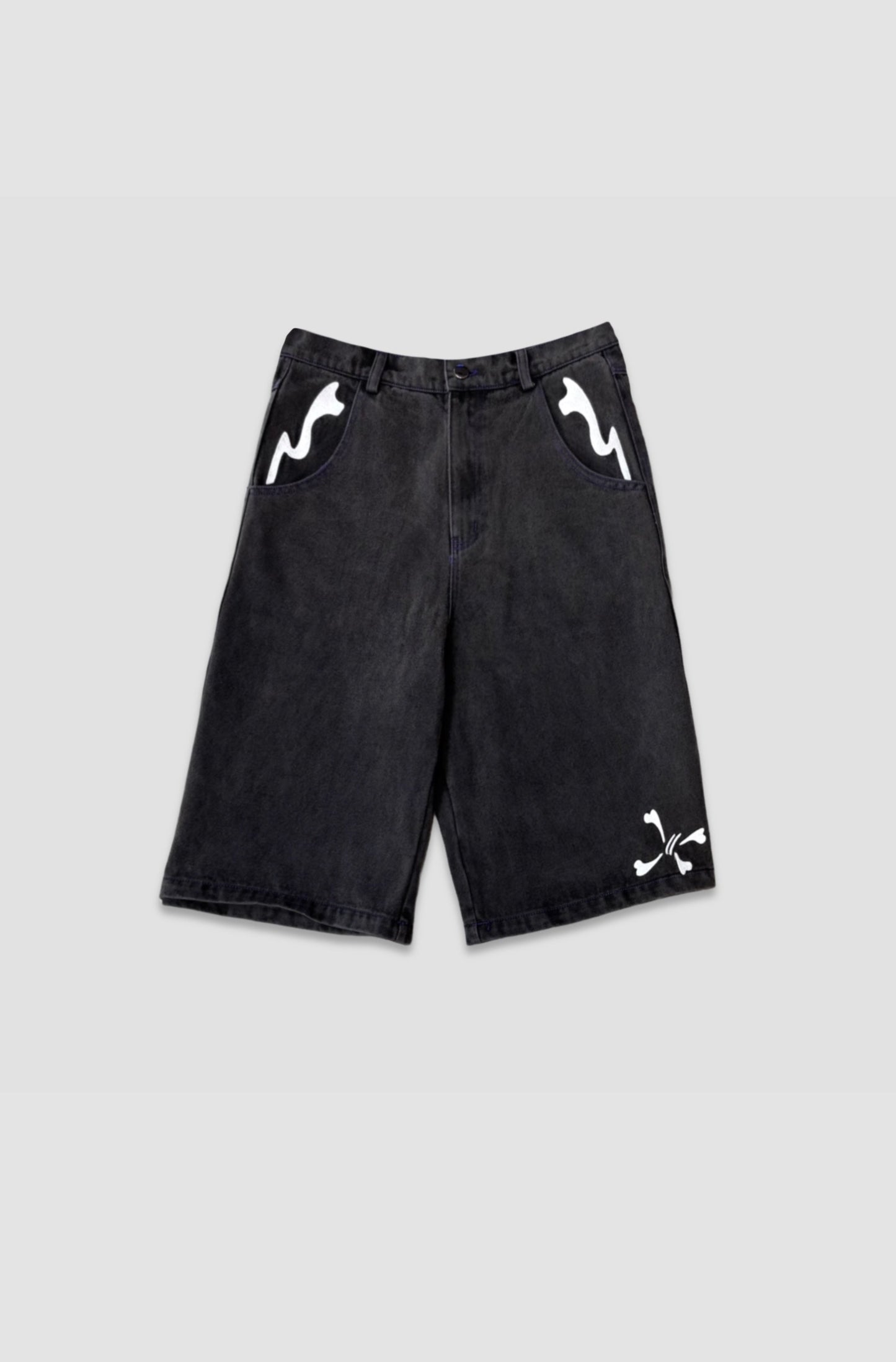 Jorts - Black - Purple Place