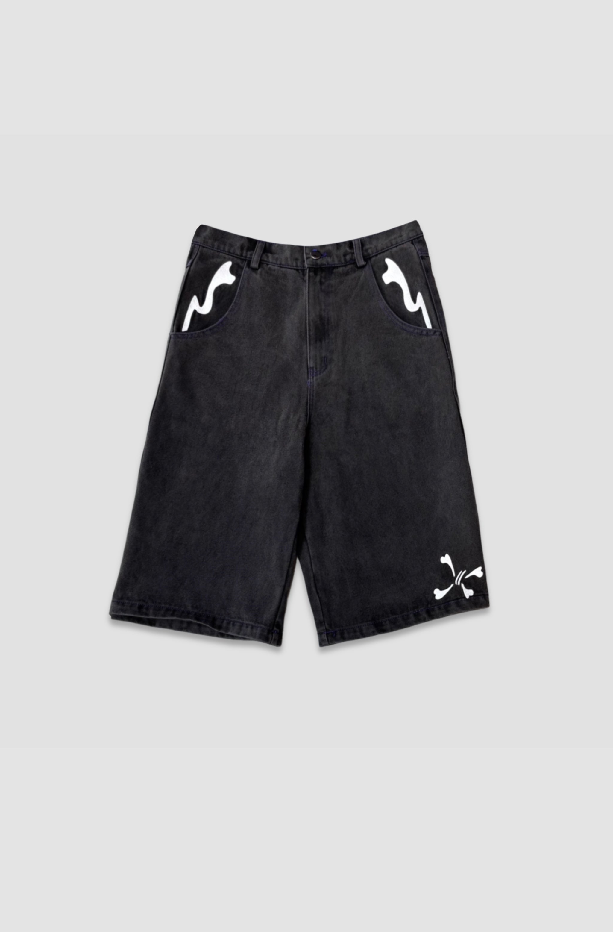 Jorts - Black - Purple Place
