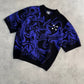 Knit tee - Black & Purple - Purple Place