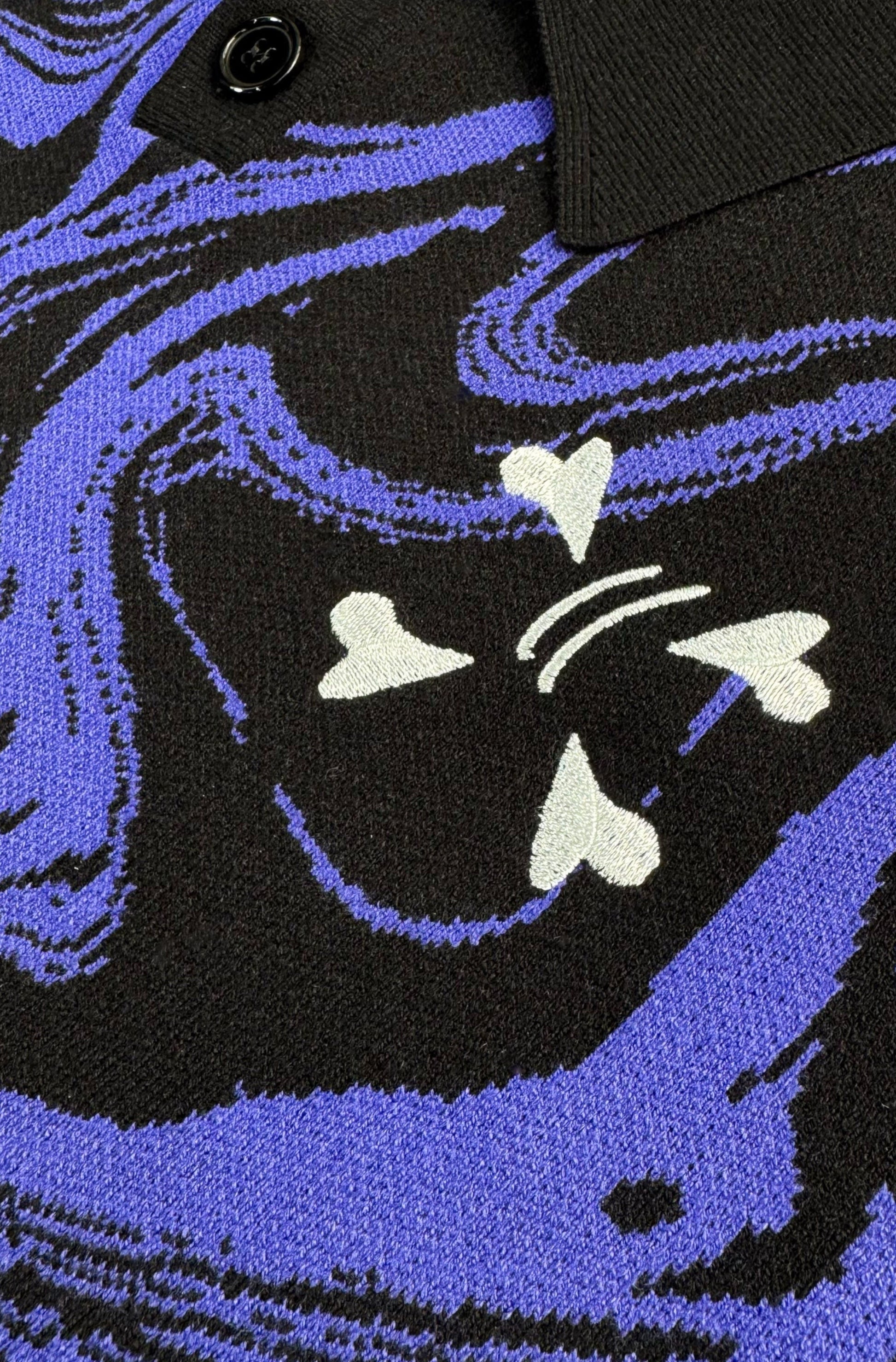 Knit tee - Black & Purple - Purple Place
