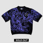 Knit tee - Black & Purple (sold out) - Purple Place