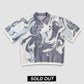 Knit Tee - Gray & White - Purple Place
