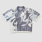 KNIT TEE - GRAY & WHITE - Purple Place