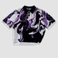 KNIT TEE WHITE / BLACK / PURPLE - Purple Place