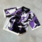 Knit tee White / Black / Purple (Sold out) - Purple Place