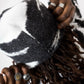 Mohair beanie Black/White - Purple Place