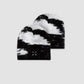 Mohair beanie Black/White - Purple Place