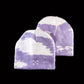 Mohair Beanie purple/white - Purple Place