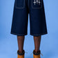 NAVY BLUE JORTS - Purple Place