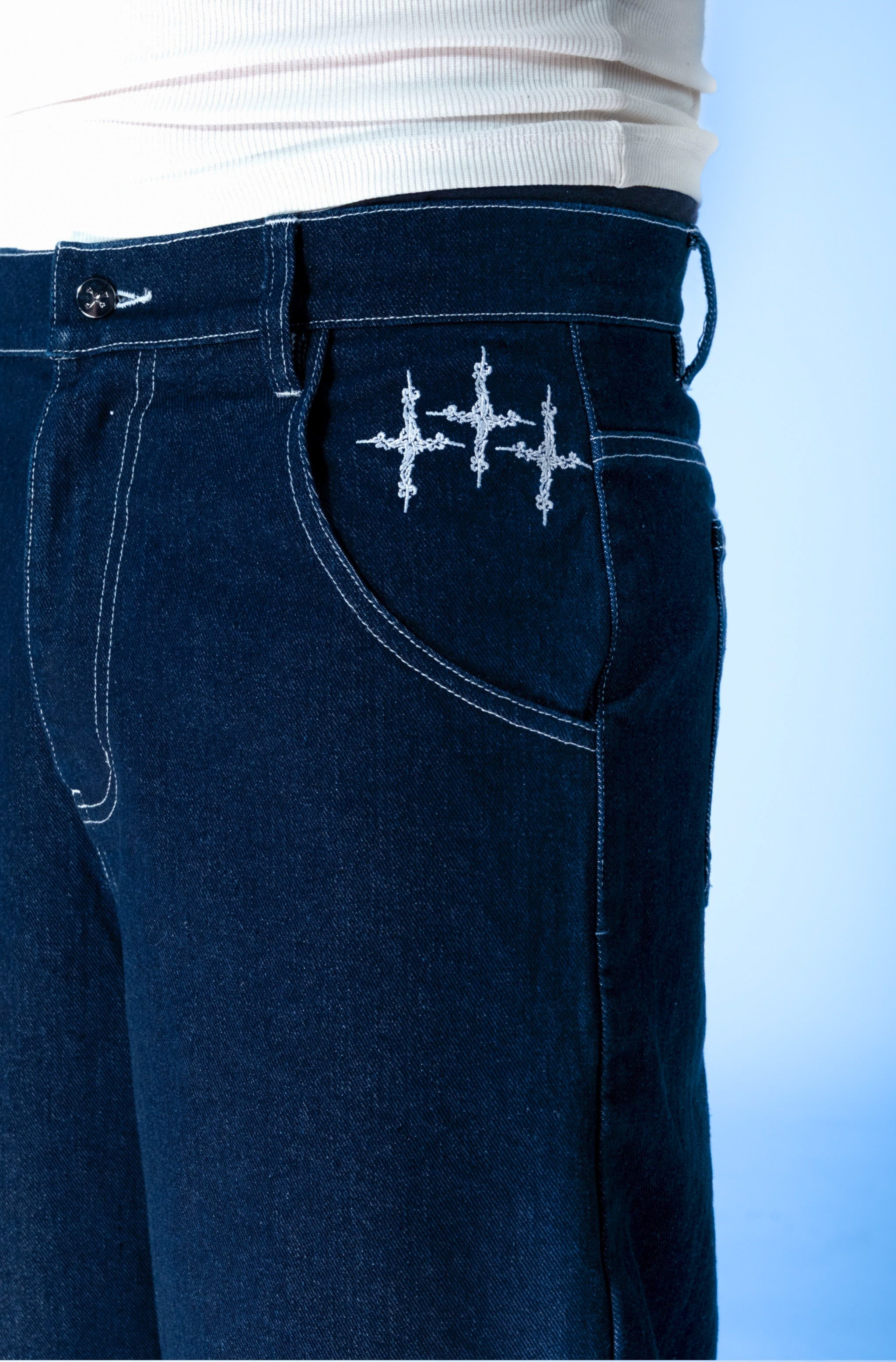 NAVY BLUE JORTS - Purple Place