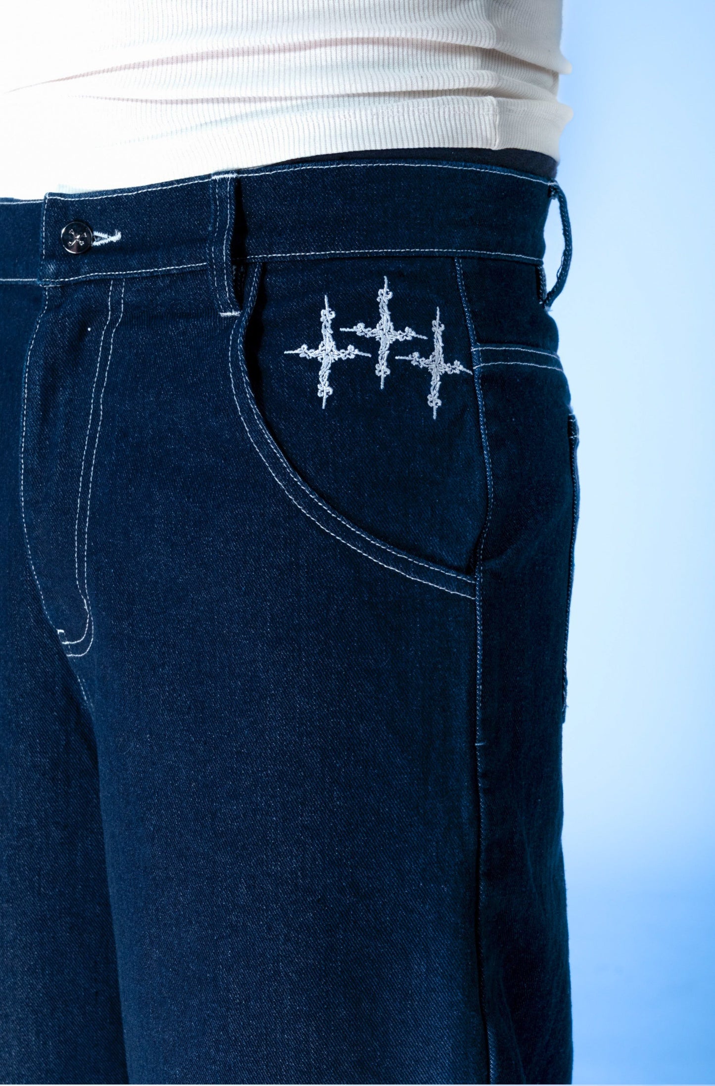 NAVY BLUE JORTS - Purple Place