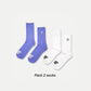 Pack Logo socks White & Purple - Purple Place