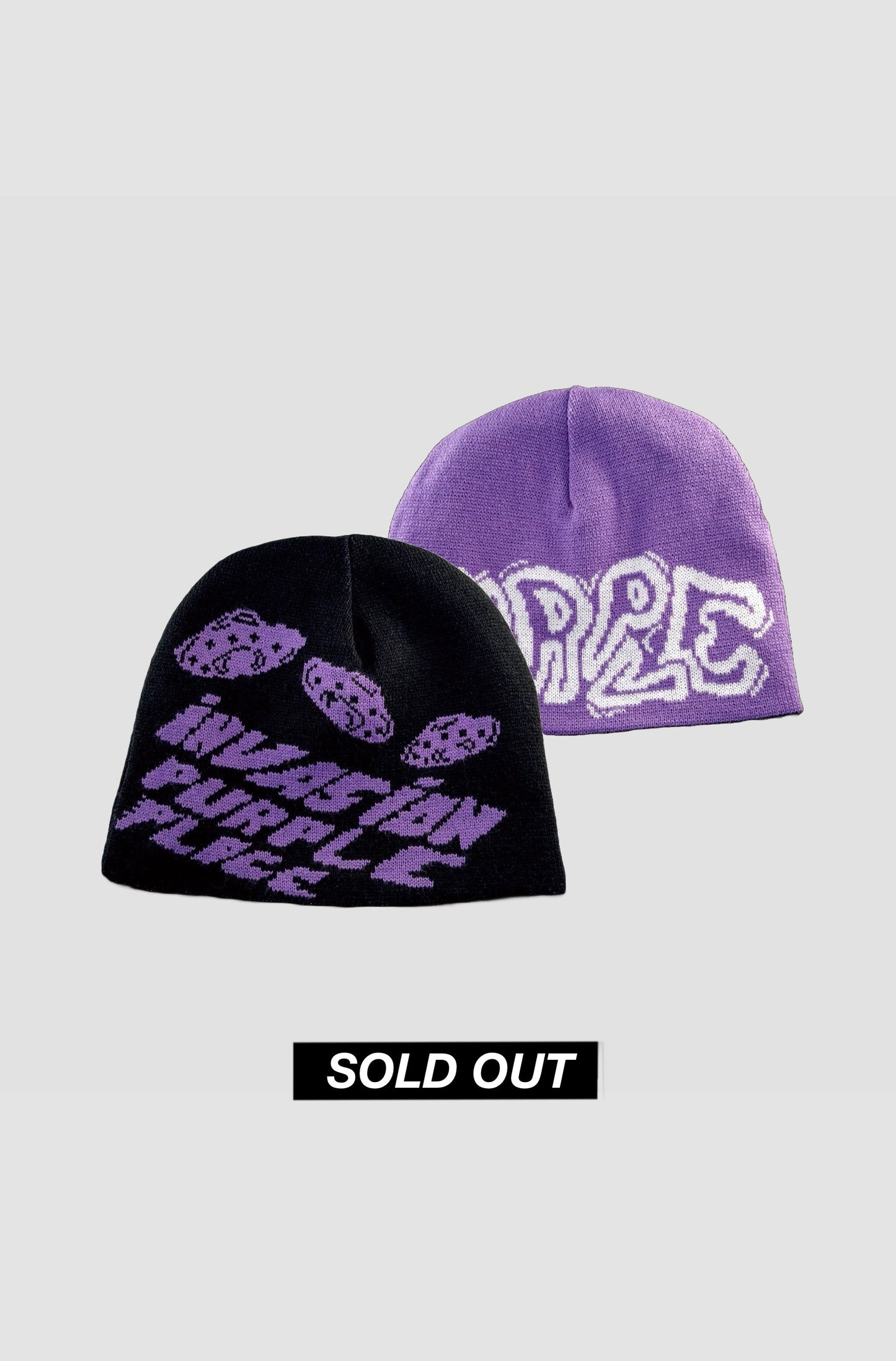 Reversible Invasion Beanie - Purple Place