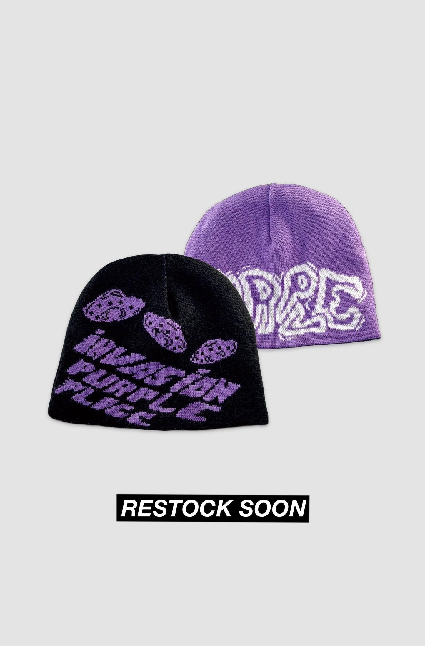 Reversible Invasion Beanie (sold out) - Purple Place