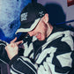 Suede Cap - Black - Purple Place
