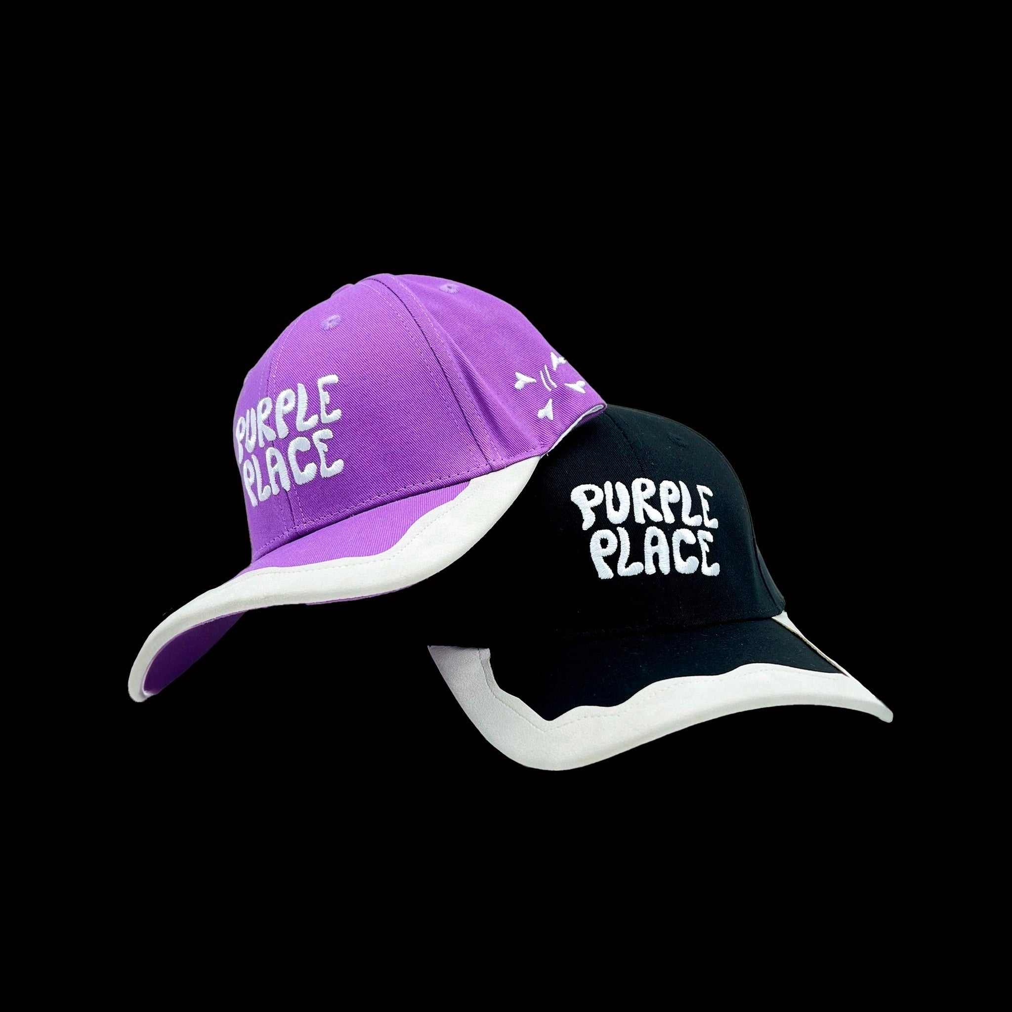 Suede Cap Black - Purple Place