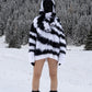 Till We Burn Mohair - Black & White - Purple Place