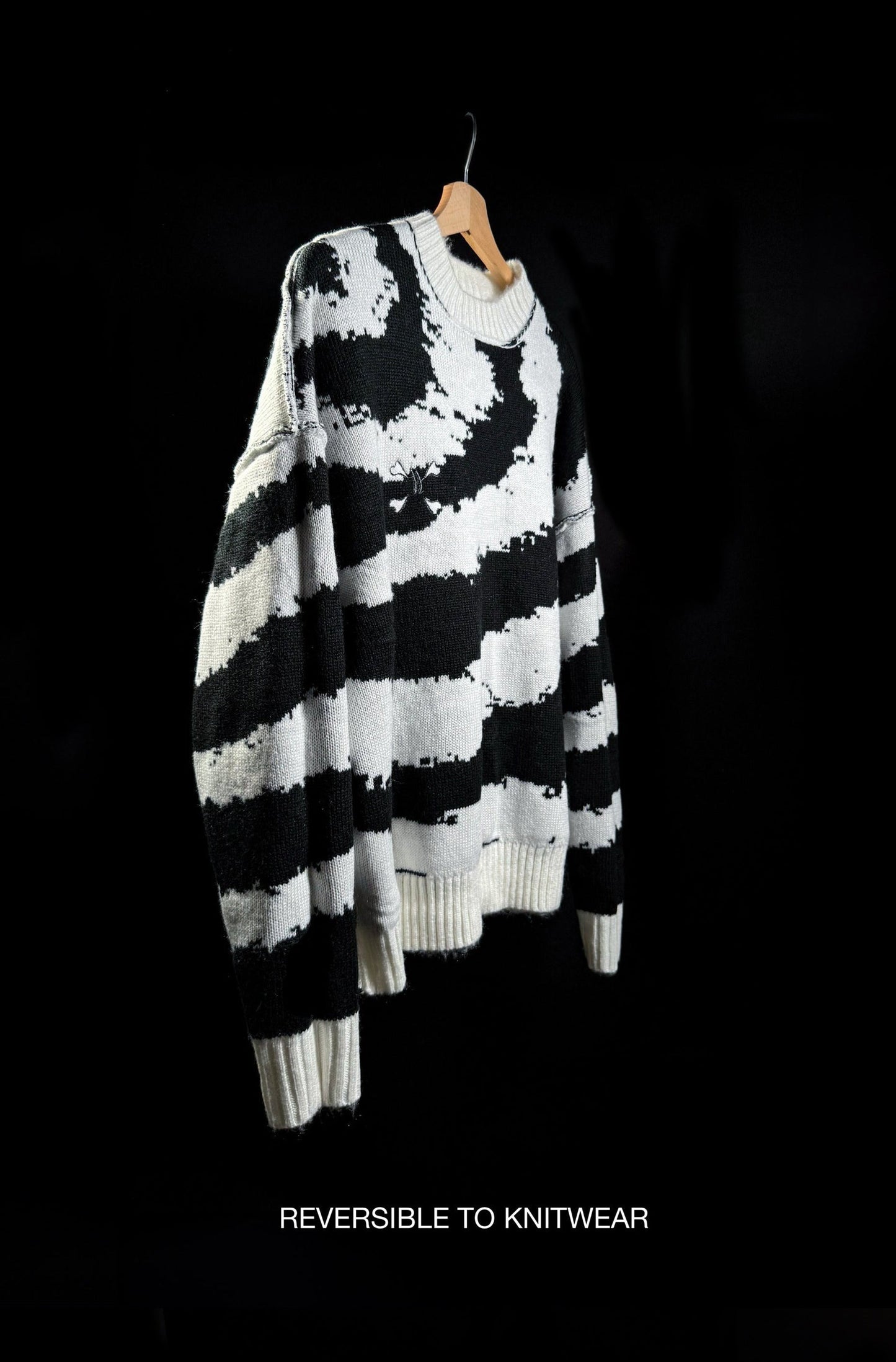 Till We Burn Mohair Black/White - Purple Place