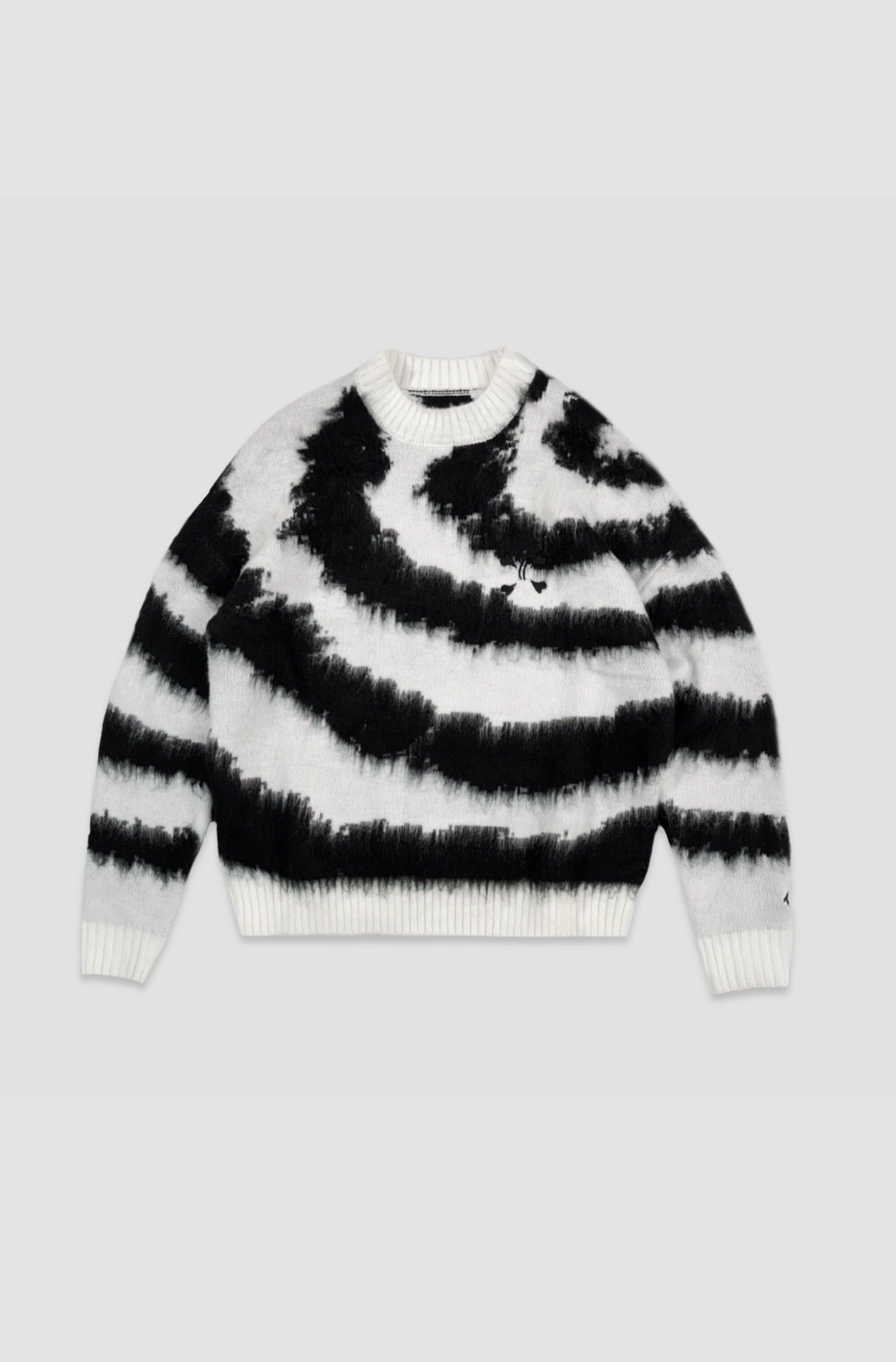 Till We Burn Mohair Black/White - Purple Place