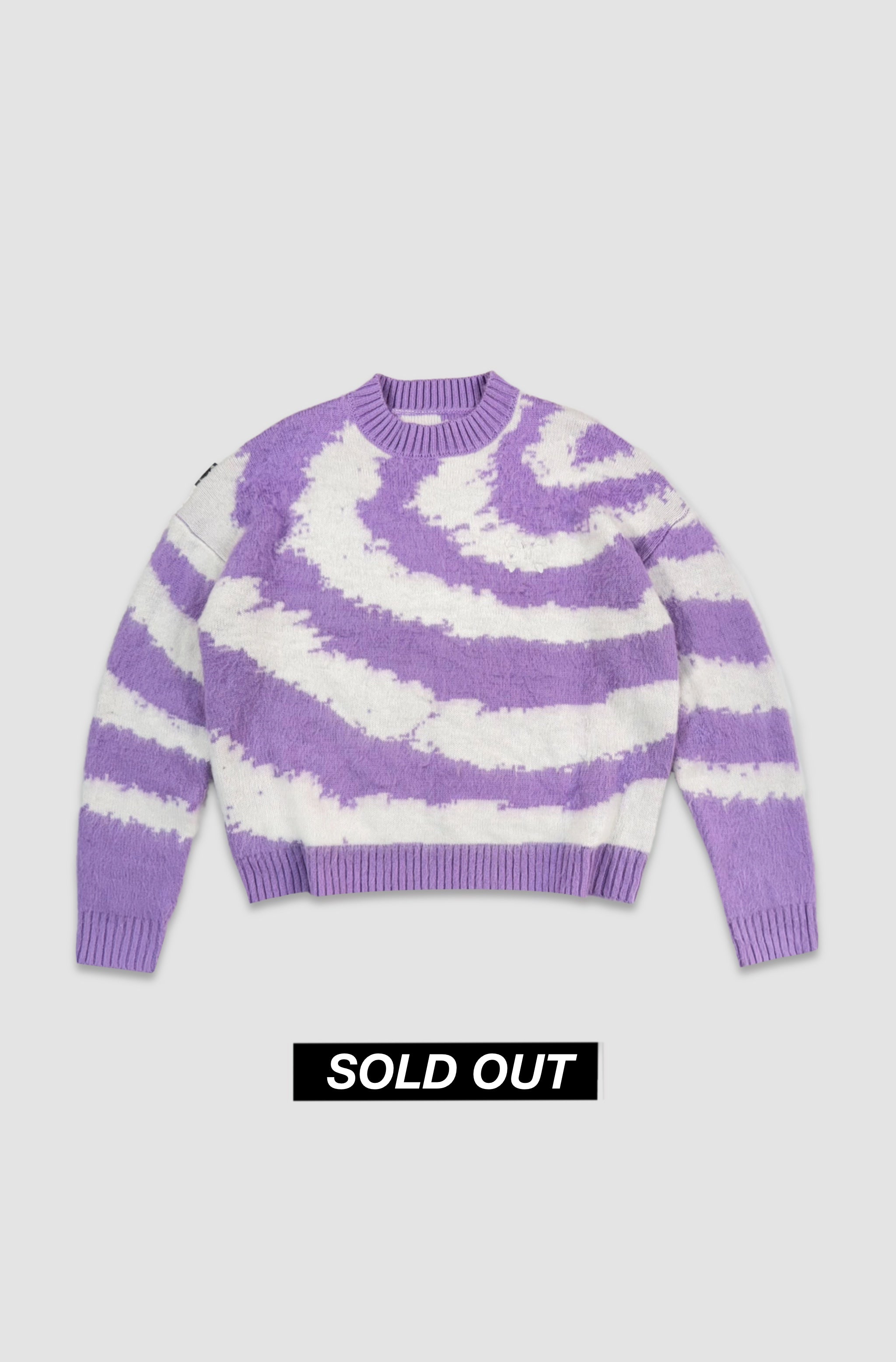 Till We Burn Mohair - Purple & White - Purple Place
