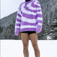 Till We Burn Mohair - Purple & White - Purple Place