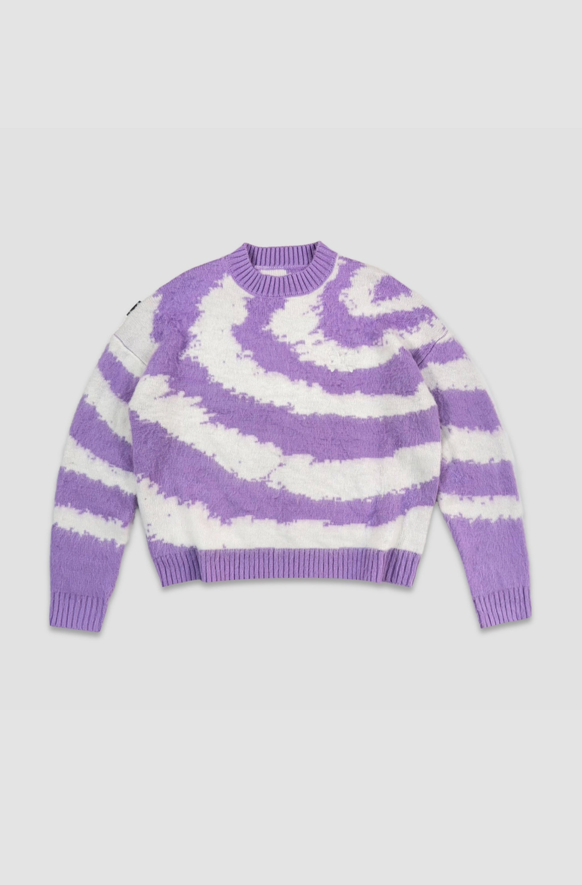 Till We Burn Mohair Purple/White - Purple Place