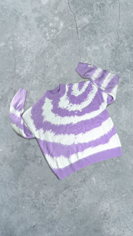 Till We Burn Mohair Purple/White - Purple Place