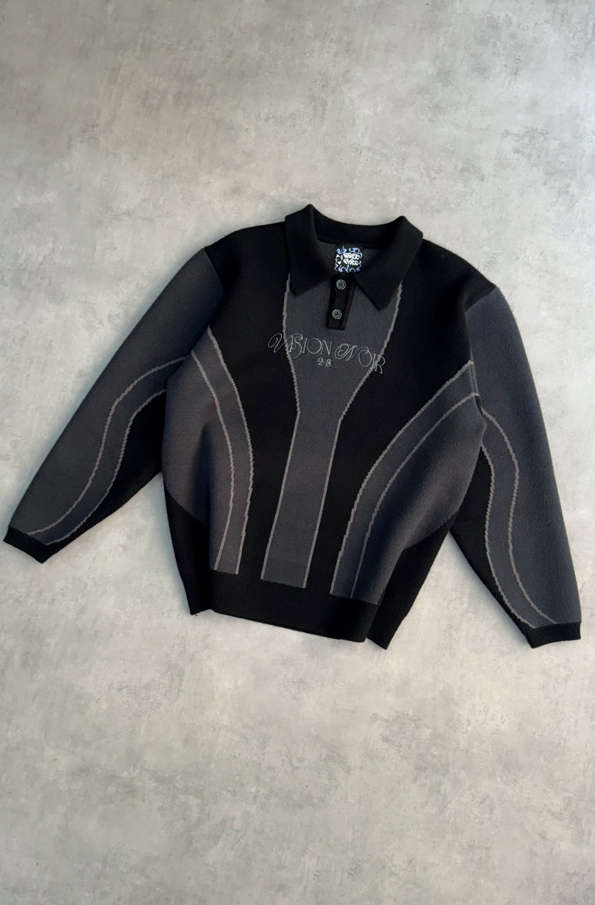 Vision Knit - Black & Gray - Purple Place