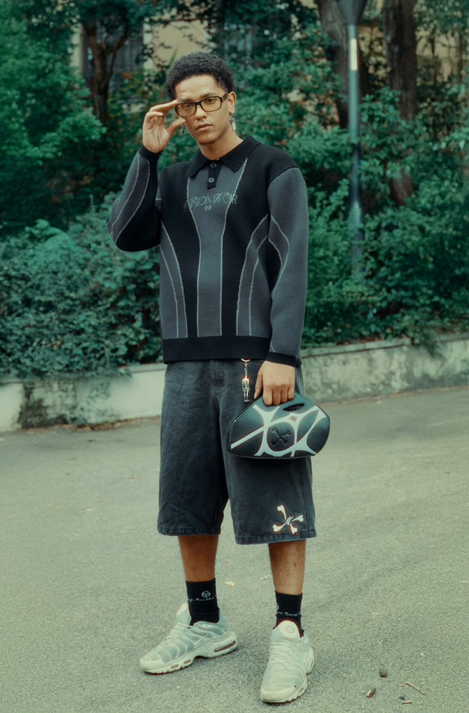 Vision Knit - Black & Gray - Purple Place