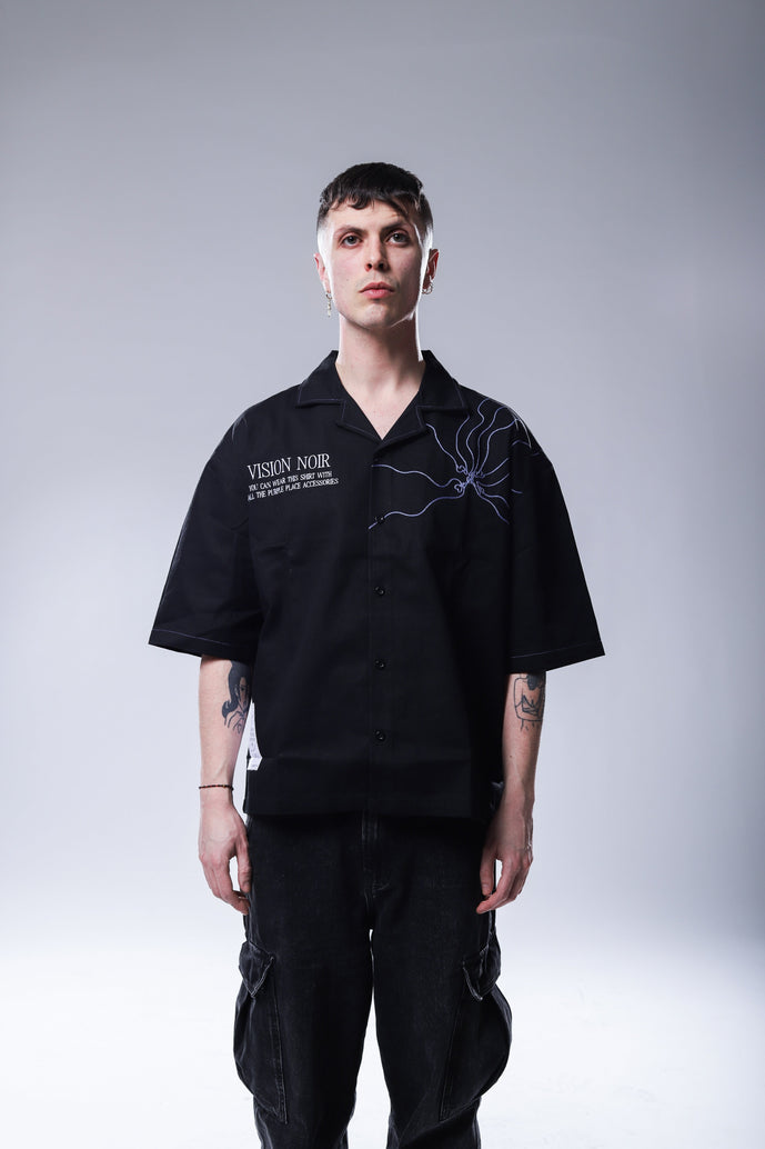 Vision Shirt - Black and Purple - Purple Place