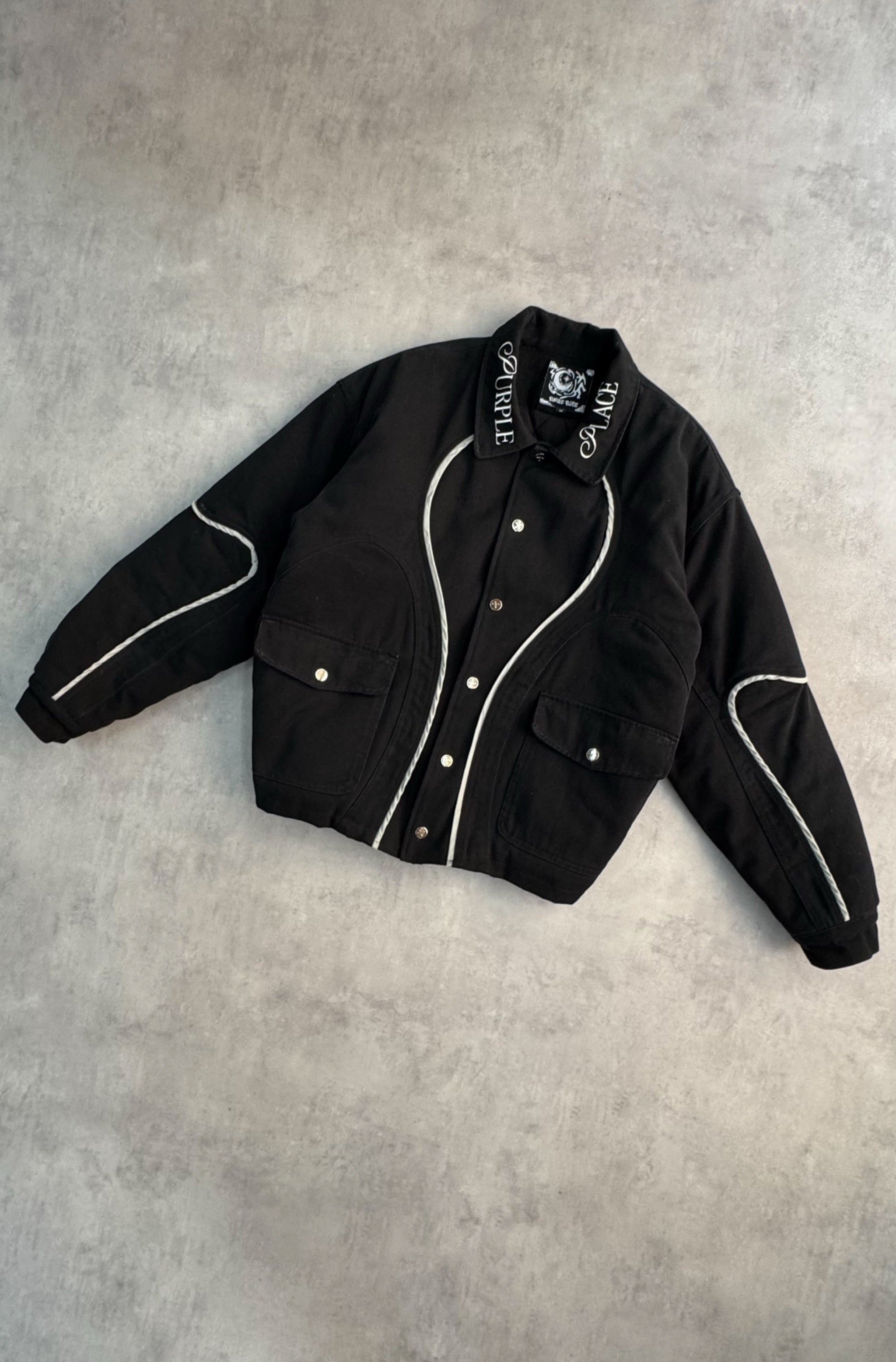 Wire Jacket - Black - Purple Place