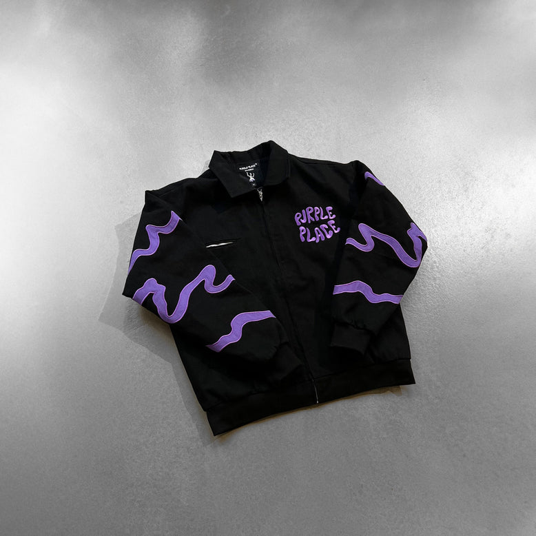 Invasion Jacket Black - Purple Place