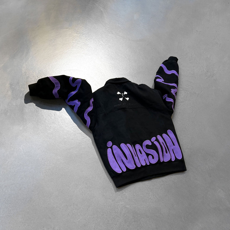 Invasion Jacket Black - Purple Place