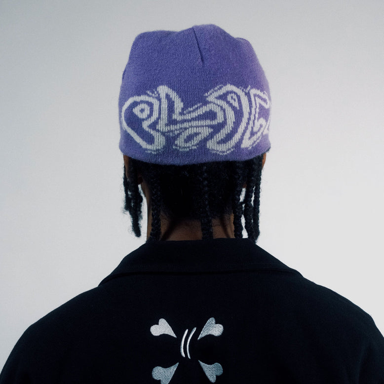 Reversible Beanie - Purple Place