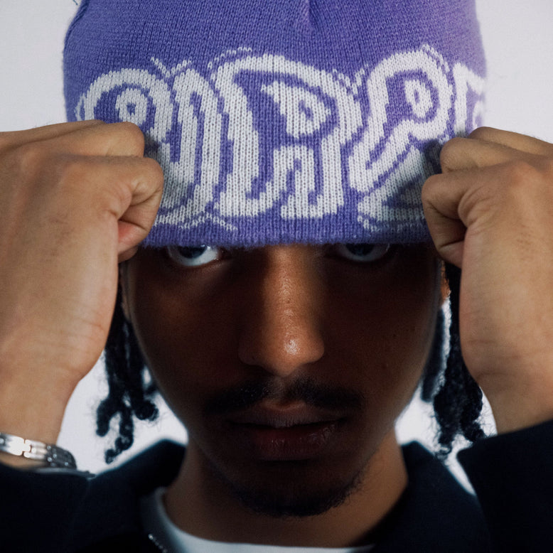 Reversible Beanie - Purple Place